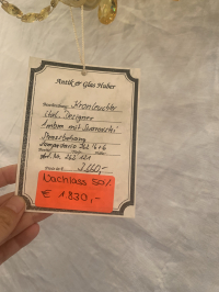 Kronleuchter Ambra mit Swarovski Strassbehang