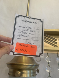 Lüster 3 flammig aus Bronze