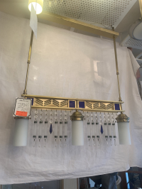 Lüster 3 flammig aus Bronze