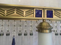 Lüster 3 flammig aus Bronze