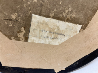 Ovaler Spiegel mit Widmung