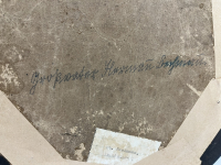 Ovaler Spiegel mit Widmung