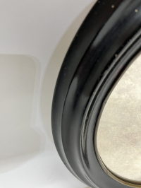 Ovaler Spiegel mit Widmung