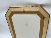 Spiegel achteckig mit goldfarbener Einfassung