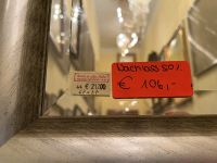 Spiegel mit abgerundetem Rahmen silberfarben