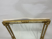 Spiegel goldfarben mit verspiegeltem Rahmen