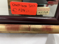 Spiegel mit gold- und rostbraunem Rahmen