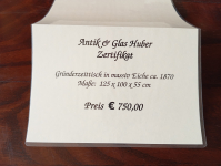 Gründerzeittisch in massiver Eiche, ca. 1870